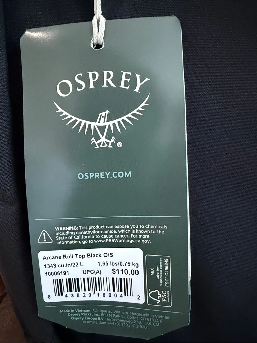 OSPREY sleek roll